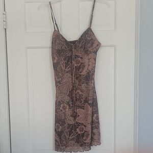Floral Paisley Y2K Slip Dress Small Nwot